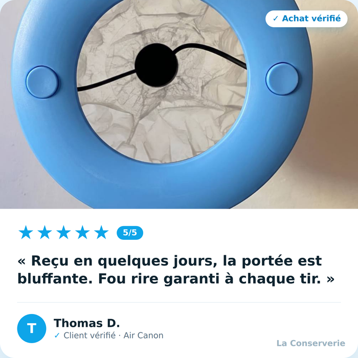 Avis client Air Canon