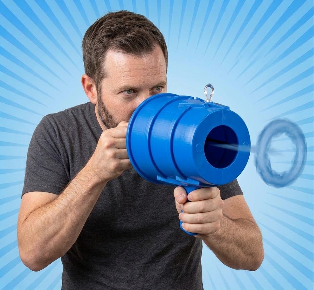 Air canon 💨 — Le canon à air rigolo