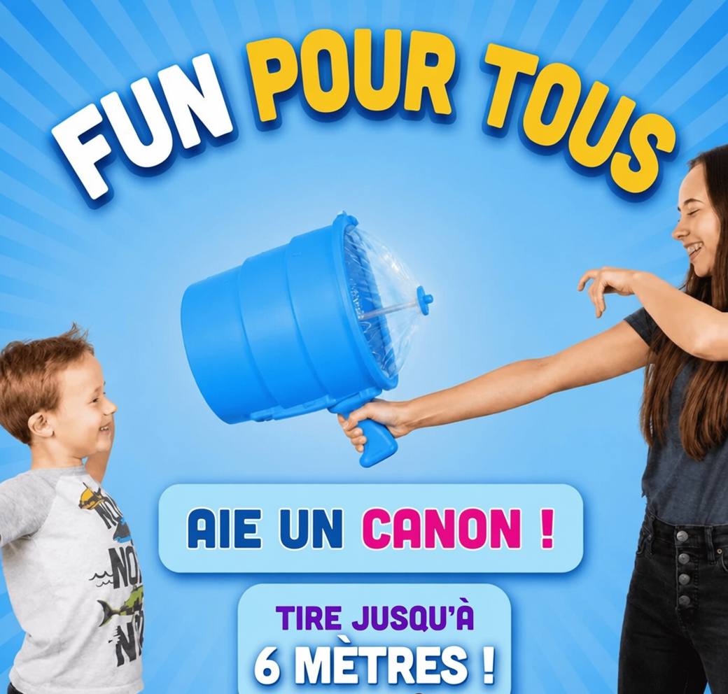 Air canon 💨 — Le canon à air rigolo